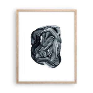 Poster in light oak frame - It's Not So simple - 40x50 cm