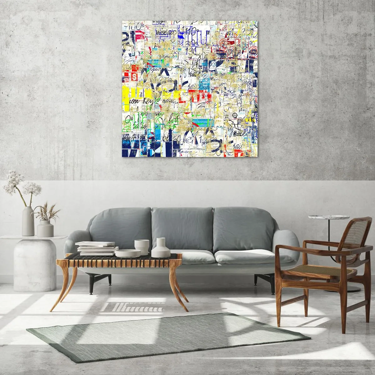 Glass picture - Feast for the Eyes - 50x50 cm