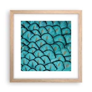 Poster in light oak frame - Great Feather Gala - 30x30 cm