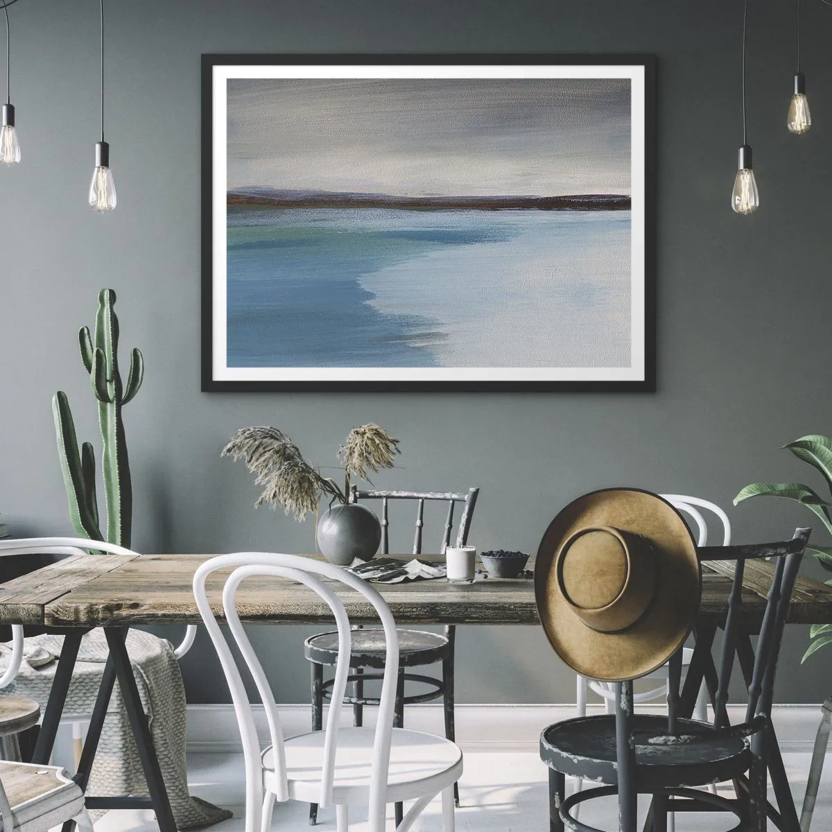 Poster in black frame - Horizontal Landscape - 100x70 cm