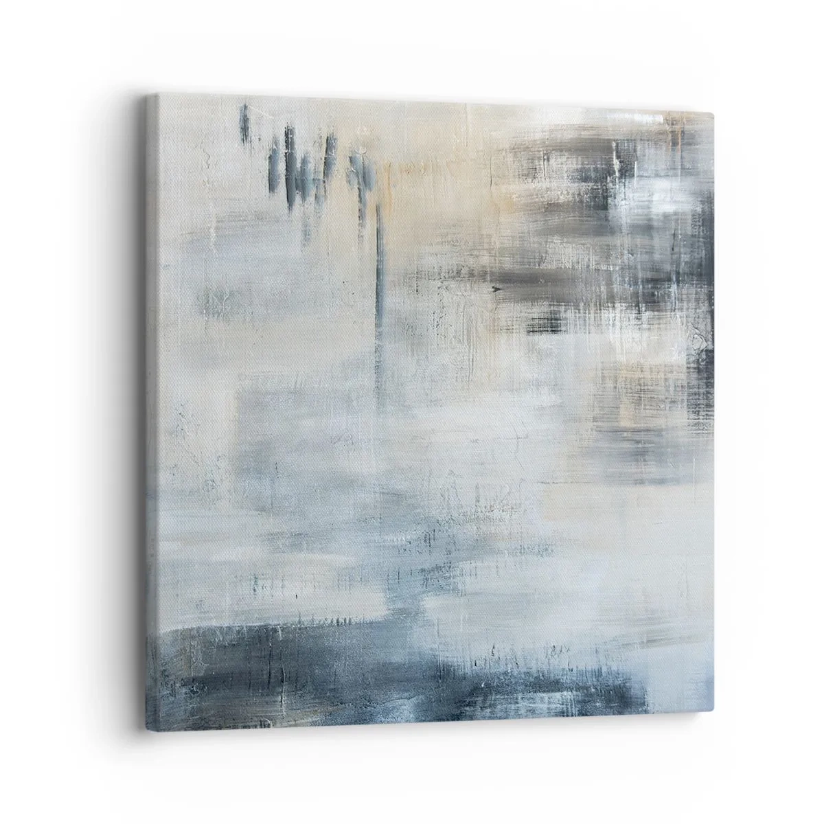 Canvas picture - Behind the Curtain of Blue - 30x30 cm