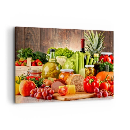 Canvas picture - Smoked, Baked, Marinated - 100x70 cm