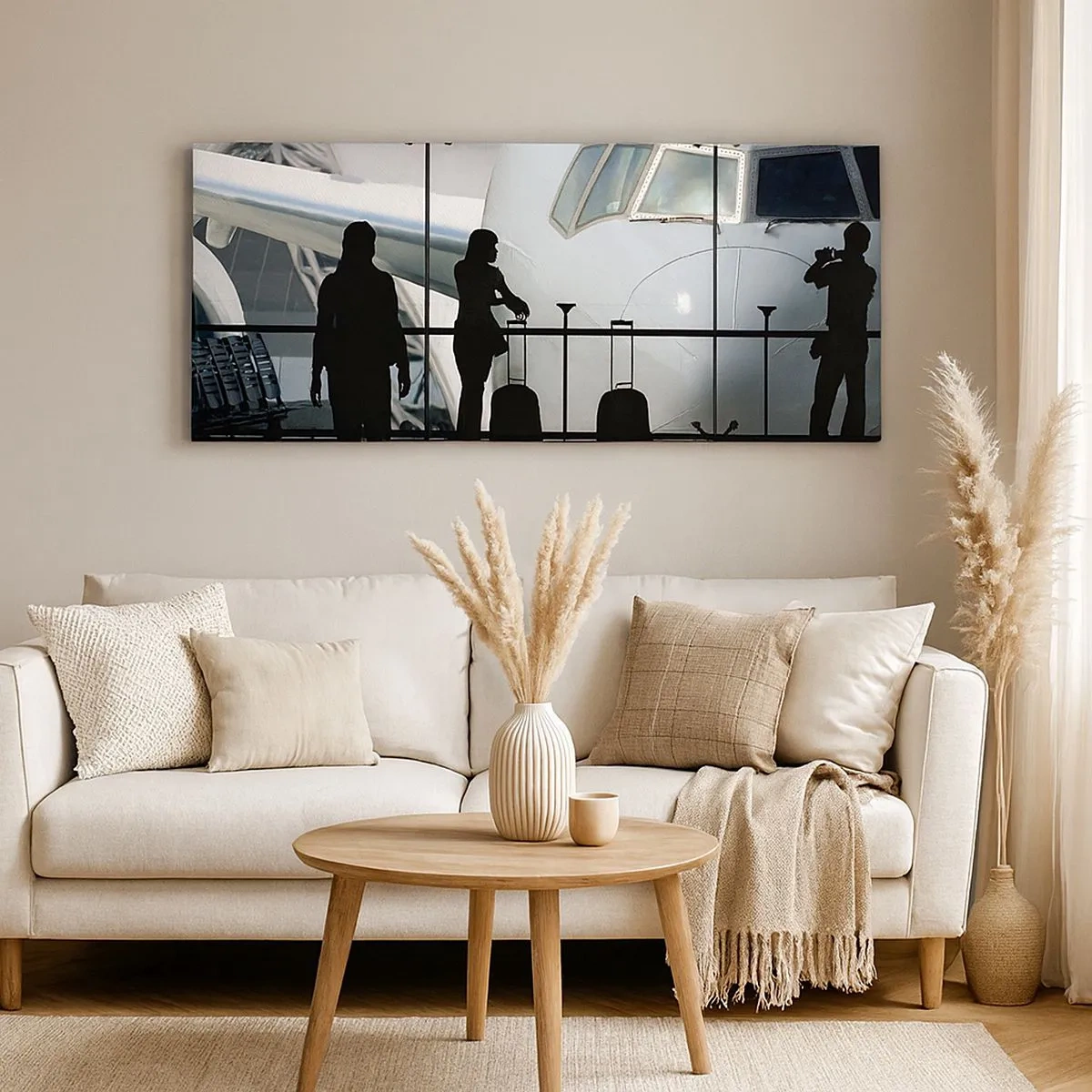 Canvas picture - Via a Vis at the Aiport - 100x40 cm