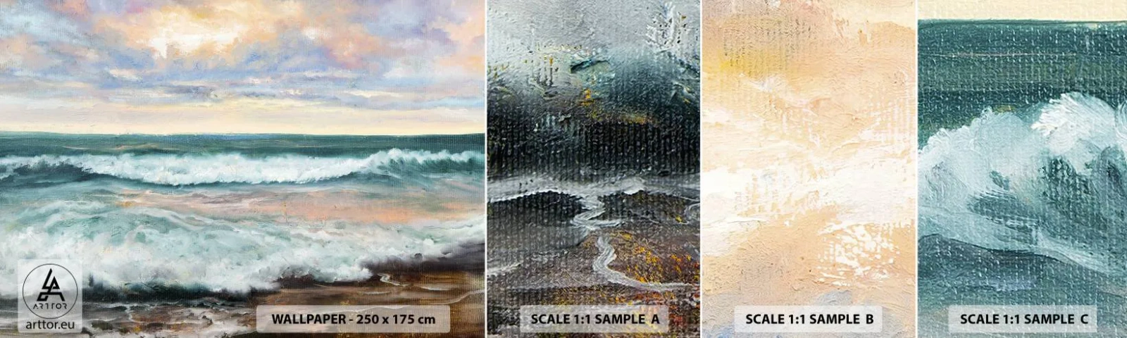 Photo Wallpaper Sample Standard Eco - Here You Will Smooth Your Soul - Landscape, Sea, Seaside - 100x30 cm