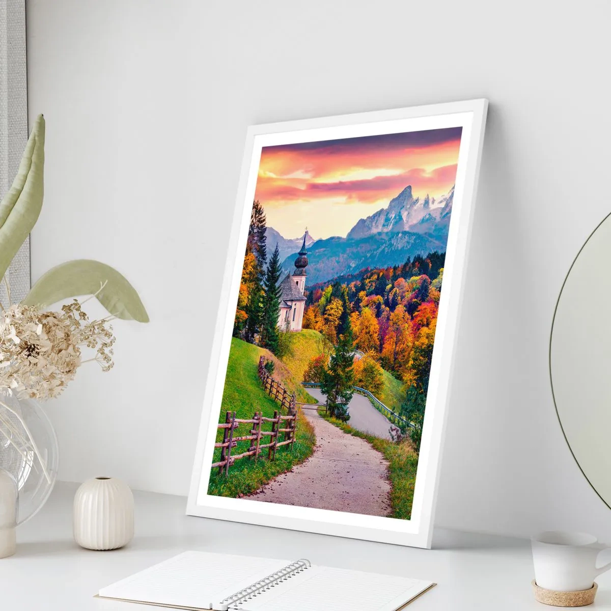 Poster in white frmae - Landscape Like a Picture - 30x40 cm