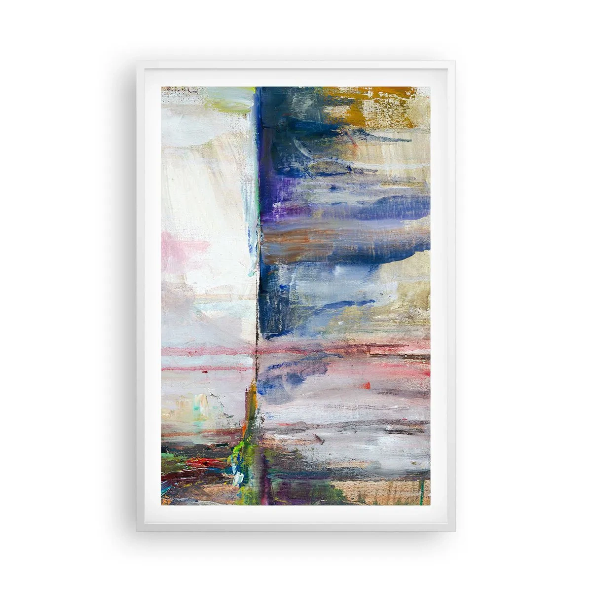 Poster in white frmae - Colourful Impressions an Associations - 61x91 cm
