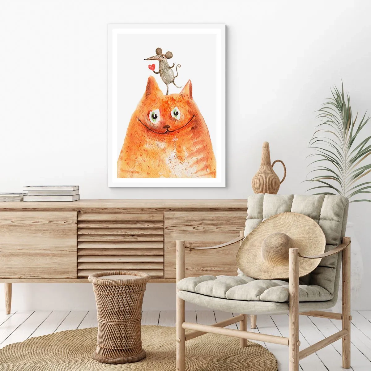 Poster in white frmae - Love Paradoxes - 50x70 cm