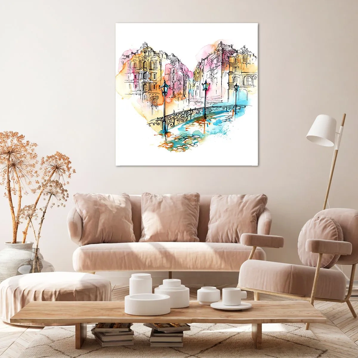 Canvas picture - Heart of a City - 50x50 cm