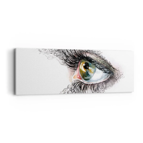 Canvas picture - Look straight into the Soul - 90x30 cm