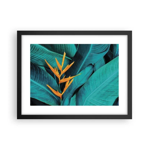Poster in black frame - Flower of Eden - 40x30 cm