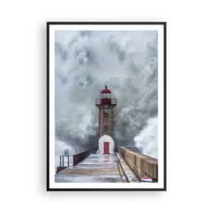 Poster in black frame - Roar of Waters, Whirr of the Wind - 70x100 cm
