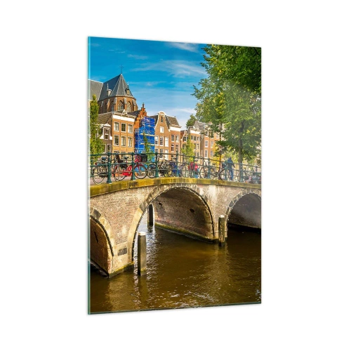 Glass picture - Spring over the Canal - 50x70 cm