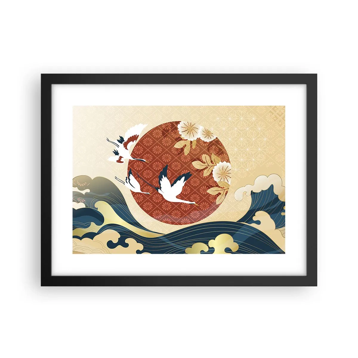 Poster in black frame - Japanese Tale - 40x30 cm