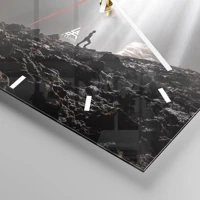 Clock face with lines