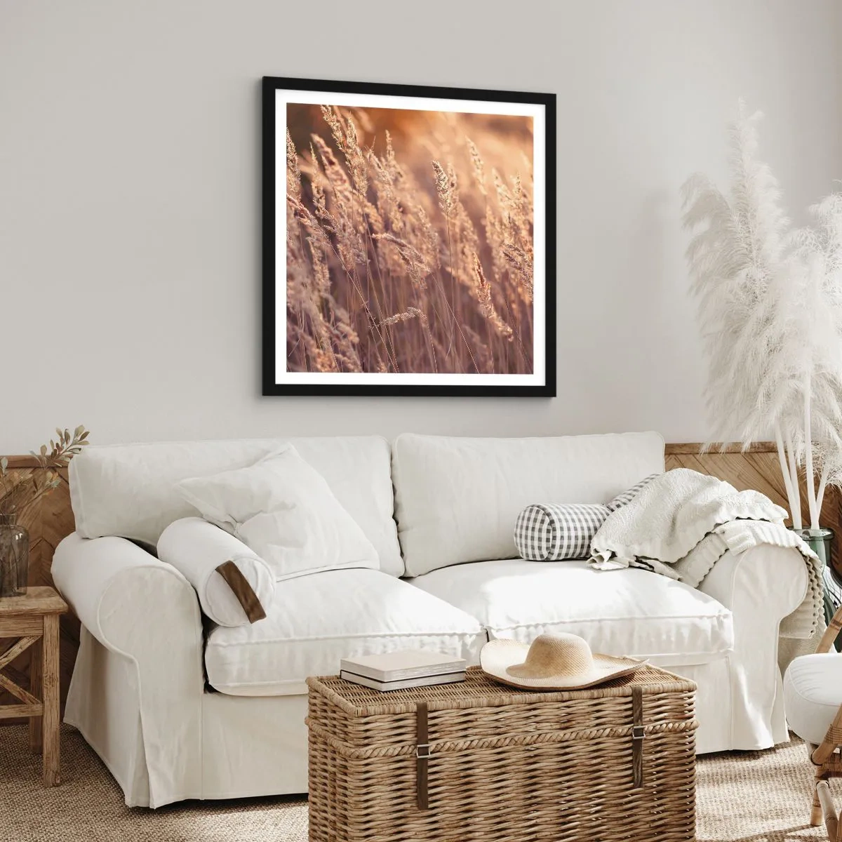 Poster in black frame - Ready to Welcome Autumn - 30x30 cm