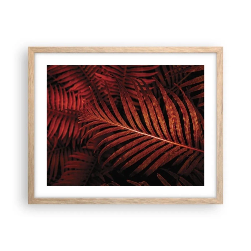 Poster in light oak frame - Heat of Life - 50x40 cm