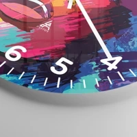 Clock face with numbers