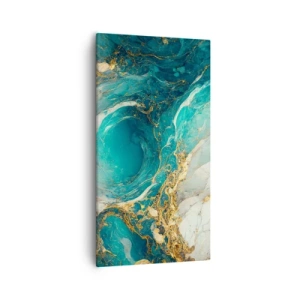 Canvas picture - Composition with Veins of Gold - 55x100 cm