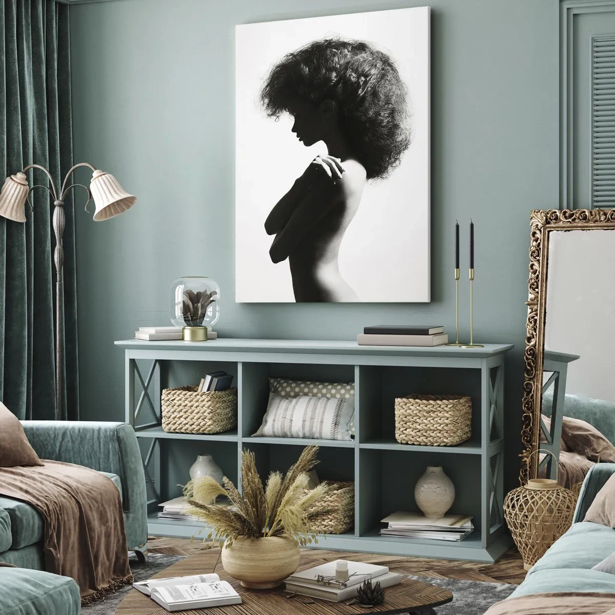 Canvas picture - Like a Flower on a Thin Stem - 55x100 cm
