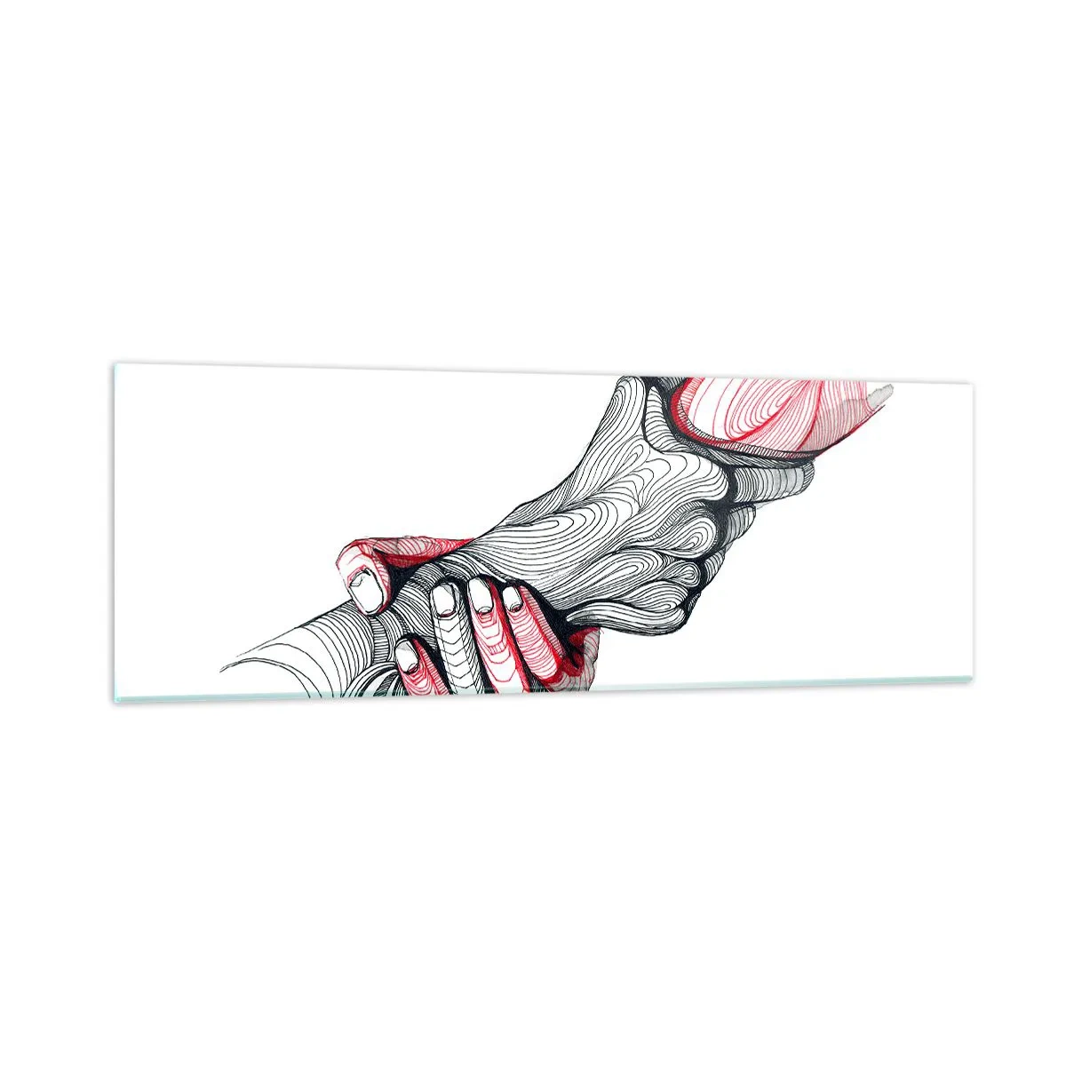 Glass picture - You Are in Good Hands - 90x30 cm