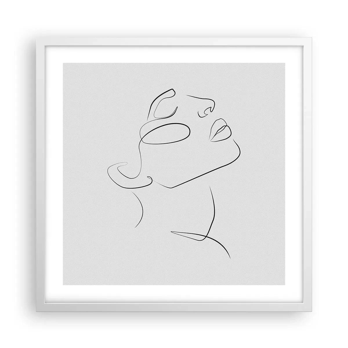 Poster in white frmae - Meanders of a Dream - 50x50 cm