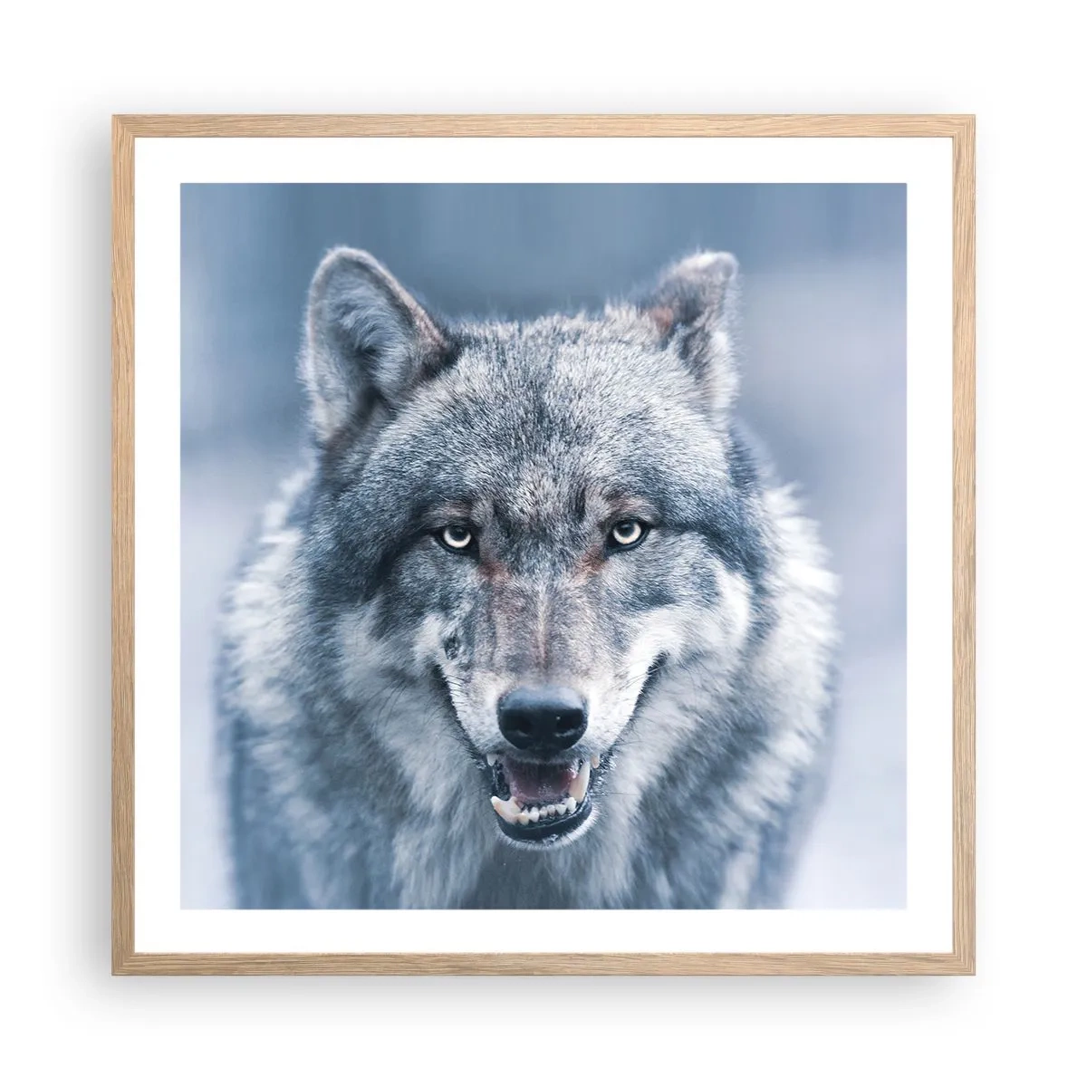 Poster in light oak frame - Will You Take Up the Challenge? - 60x60 cm