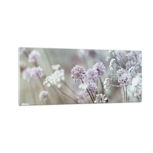 Glass picture - Sweet Filigrees of Herbs - 100x40 cm