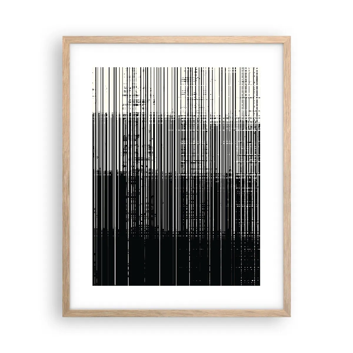 Poster in light oak frame - Waves and Vibrations - 40x50 cm