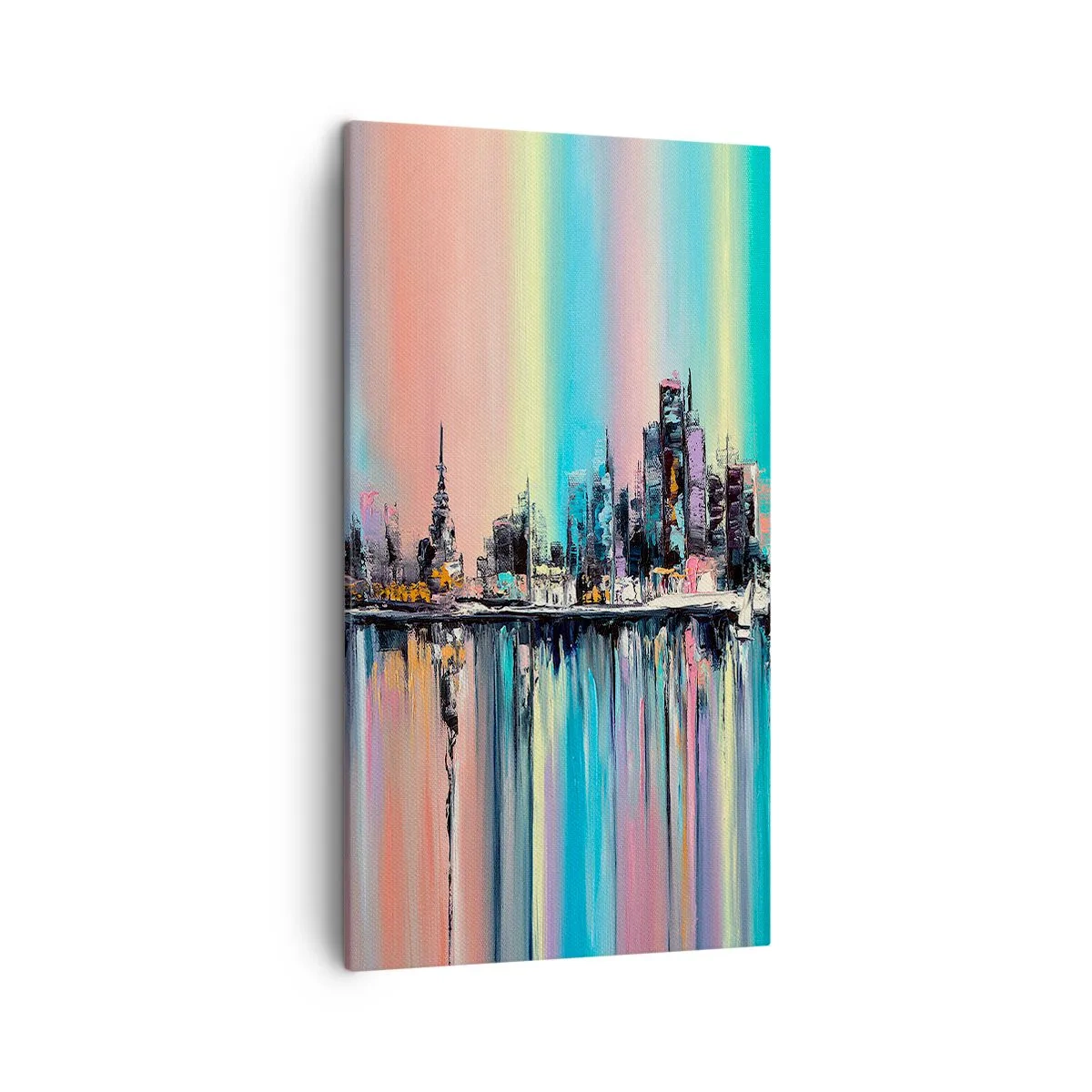 Canvas picture - Run down with Night Lights - 45x80 cm