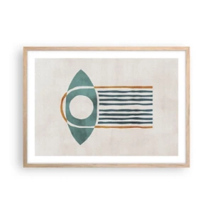 Poster in light oak frame - Signs and Rituals - 70x50 cm