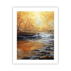 Poster - Golden Brook - 40x50 cm