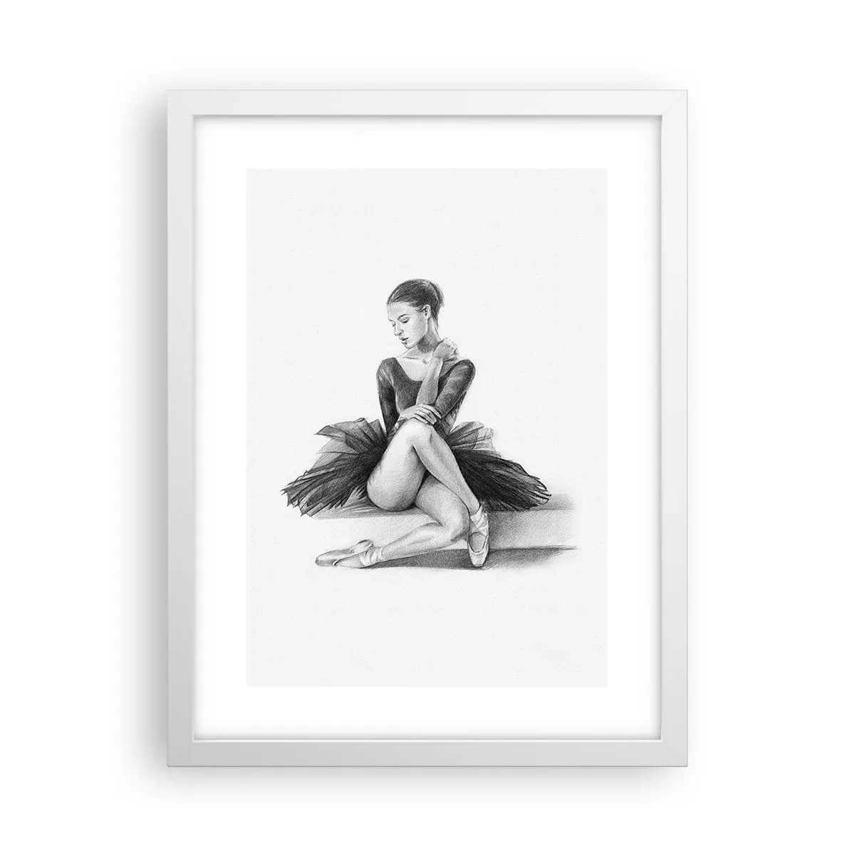 Poster in white frmae - Enchanted by a Dance - 30x40 cm