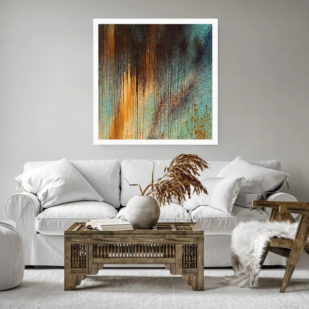 Poster - Non-accidental Colourful Composition - 60x60 cm