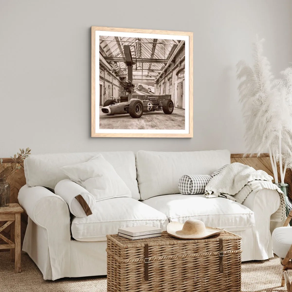 Poster in light oak frame - Rest of the Winner - 60x60 cm