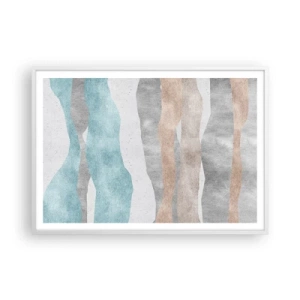 Poster in white frmae - Study of Continuity - 100x70 cm