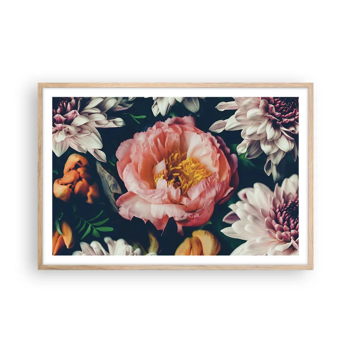Poster in light oak frame - In Baroque Style - 91x61 cm
