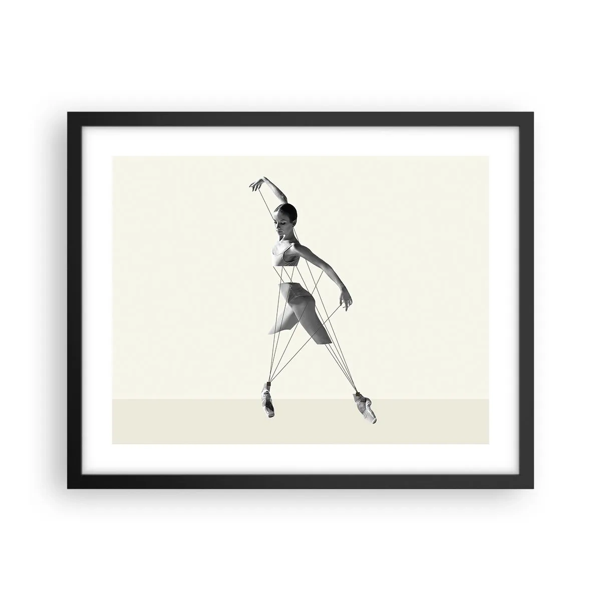 Poster in black frame - In the Theatre of the World - 50x40 cm