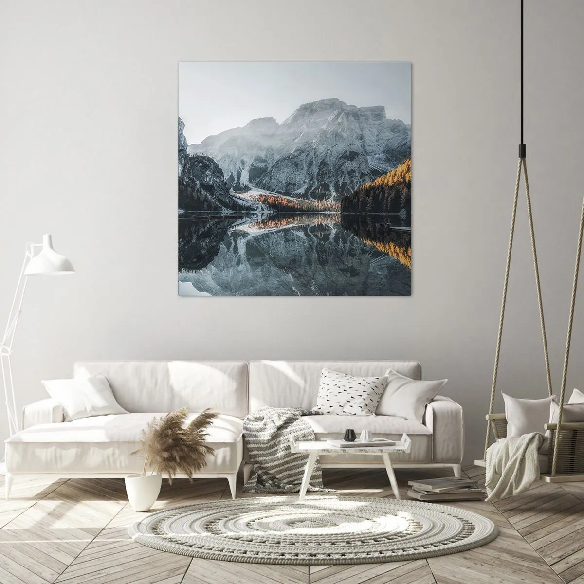 Canvas picture - Mirror Landscape - 60x60 cm