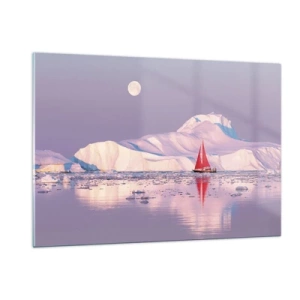 Glass picture - Heat of the Sail, Cold of the Ice - 120x80 cm