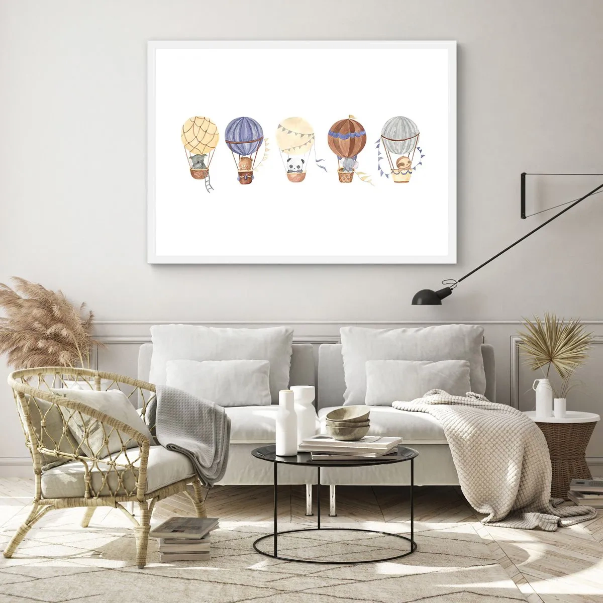 Poster in white frmae - Friends in Travel - 40x30 cm