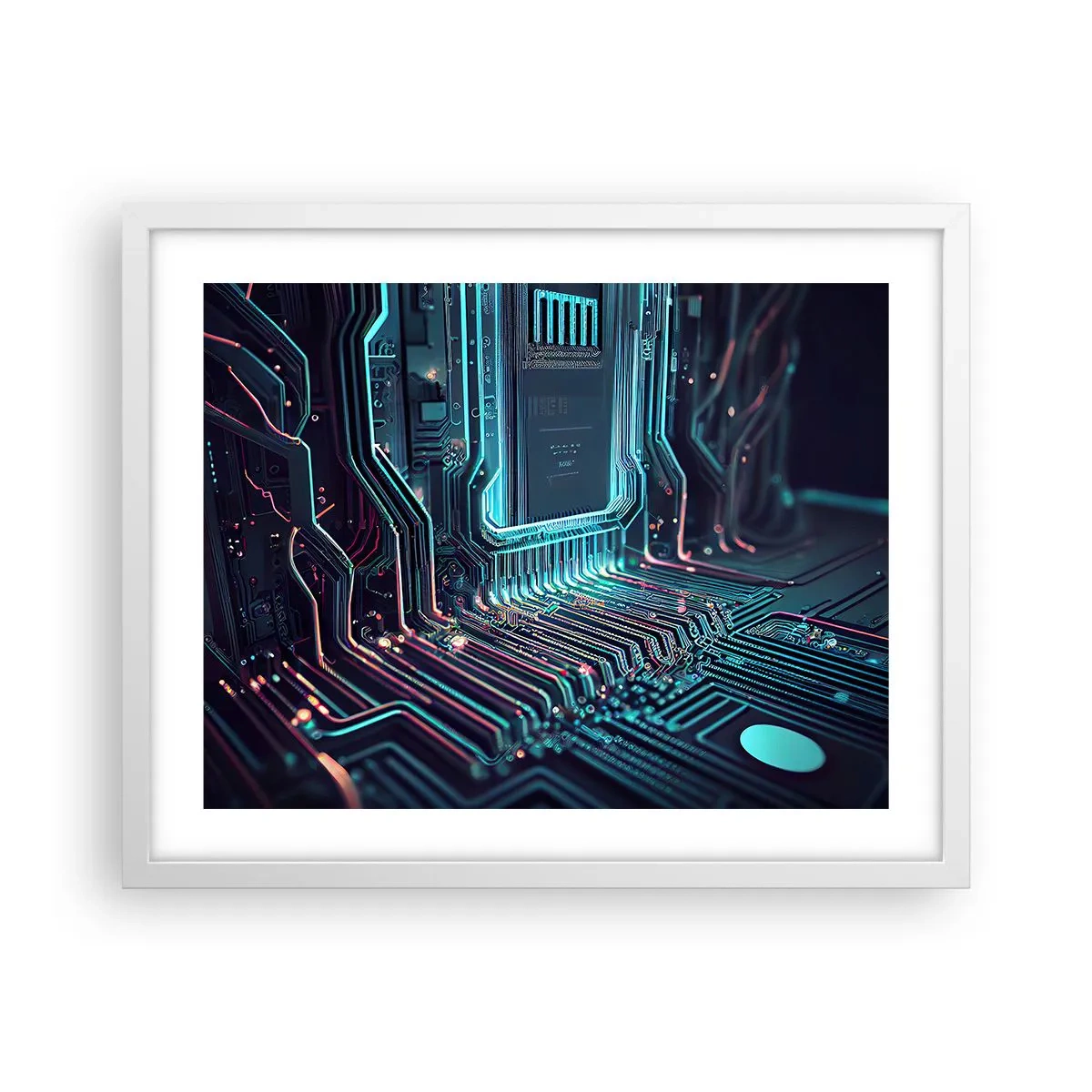 Poster in white frmae - I Was Just Thinking… - 50x40 cm