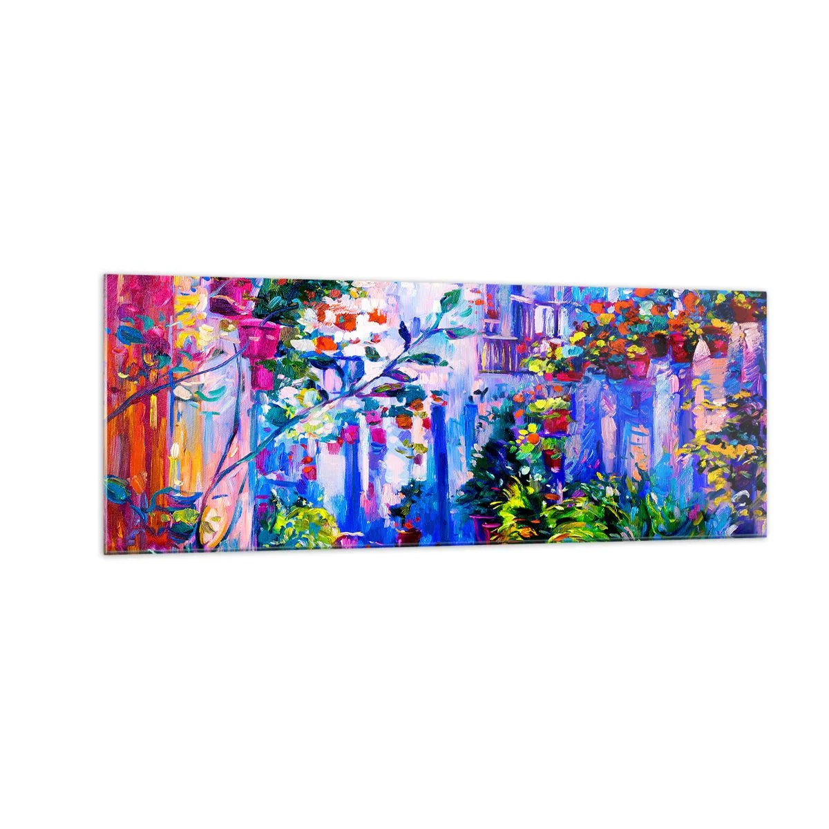 Glass picture - Impression - Italian Alley - 140x50 cm