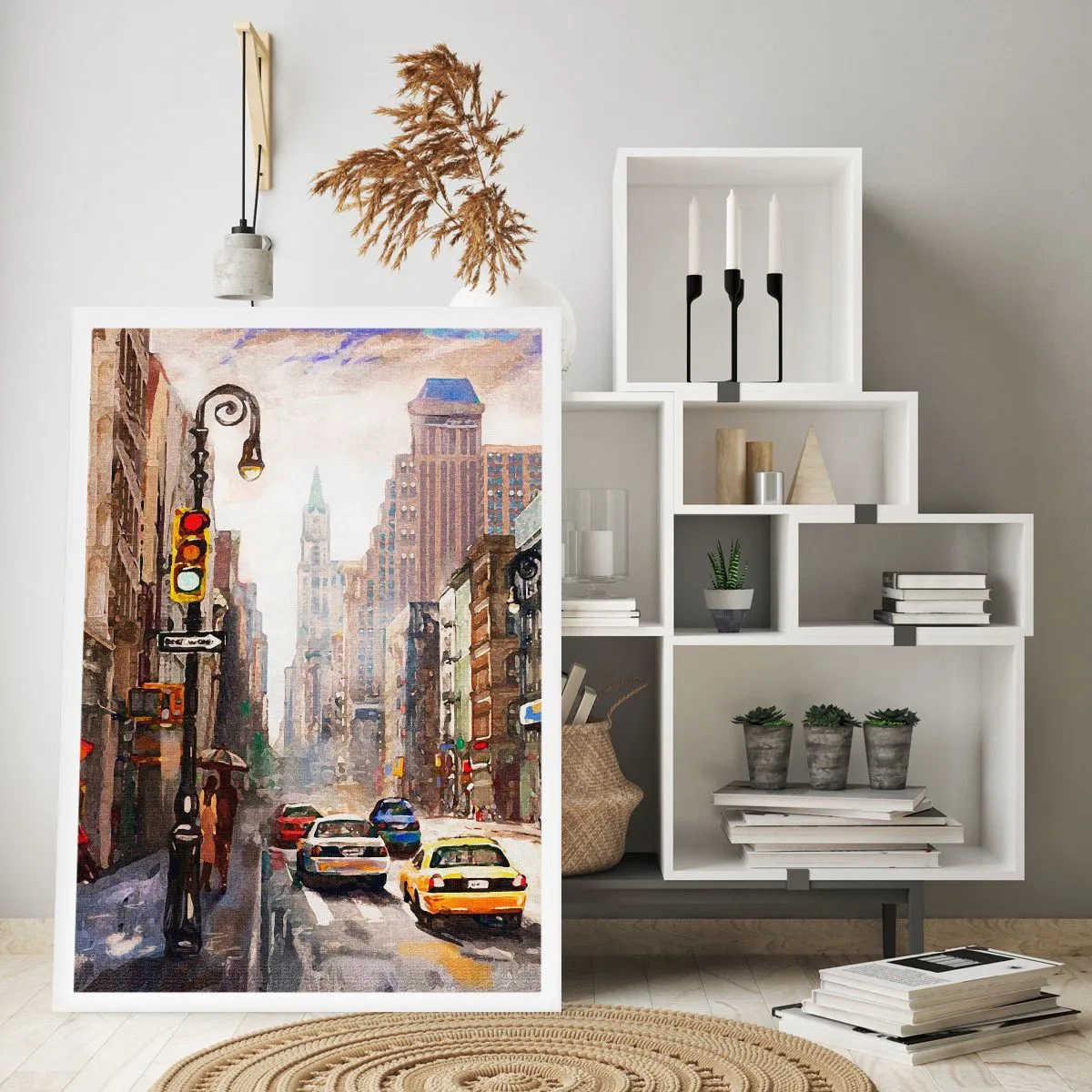 Poster - New York - Colourful in Rain - 70x100 cm