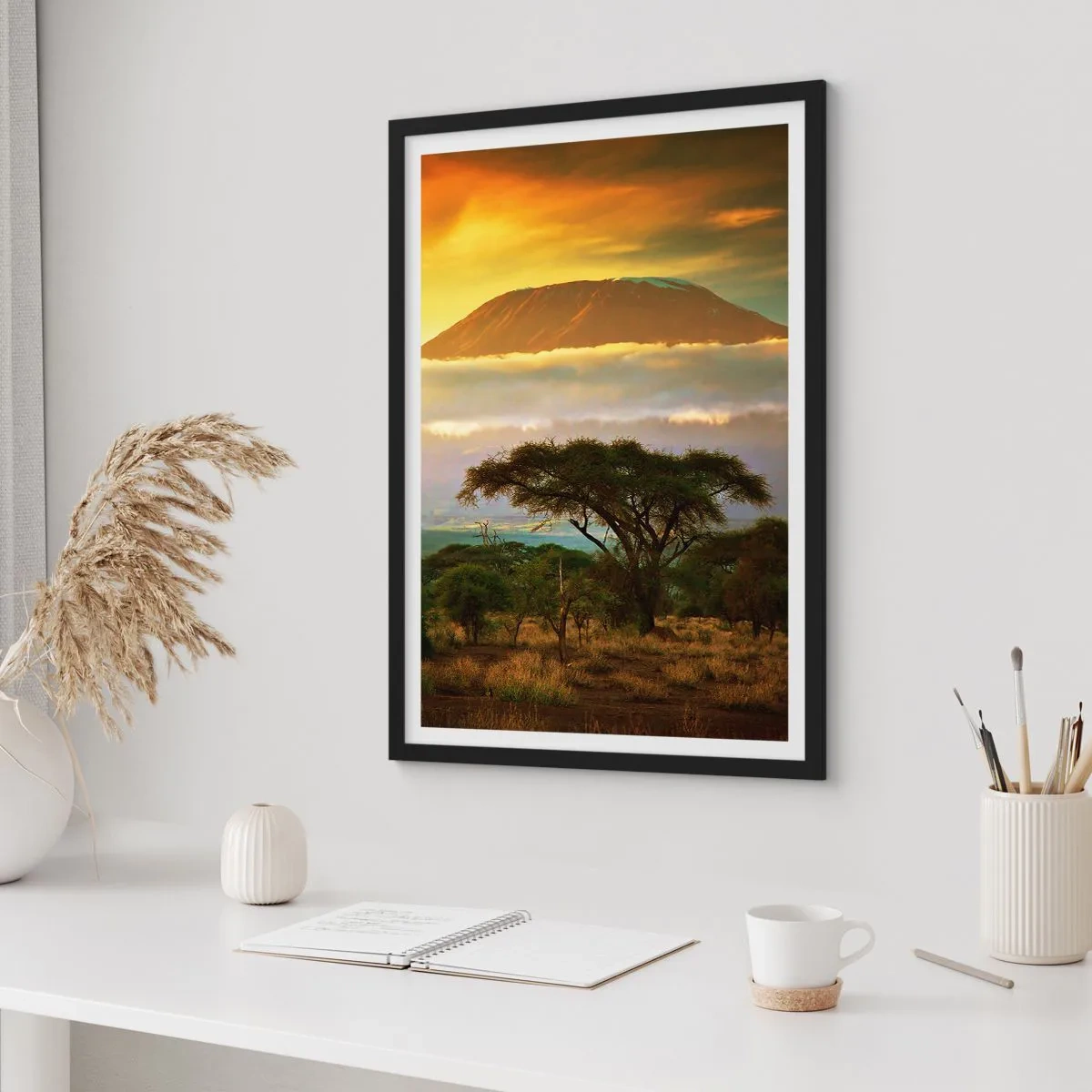 Poster in black frame - Traveller's Dream - 40x50 cm