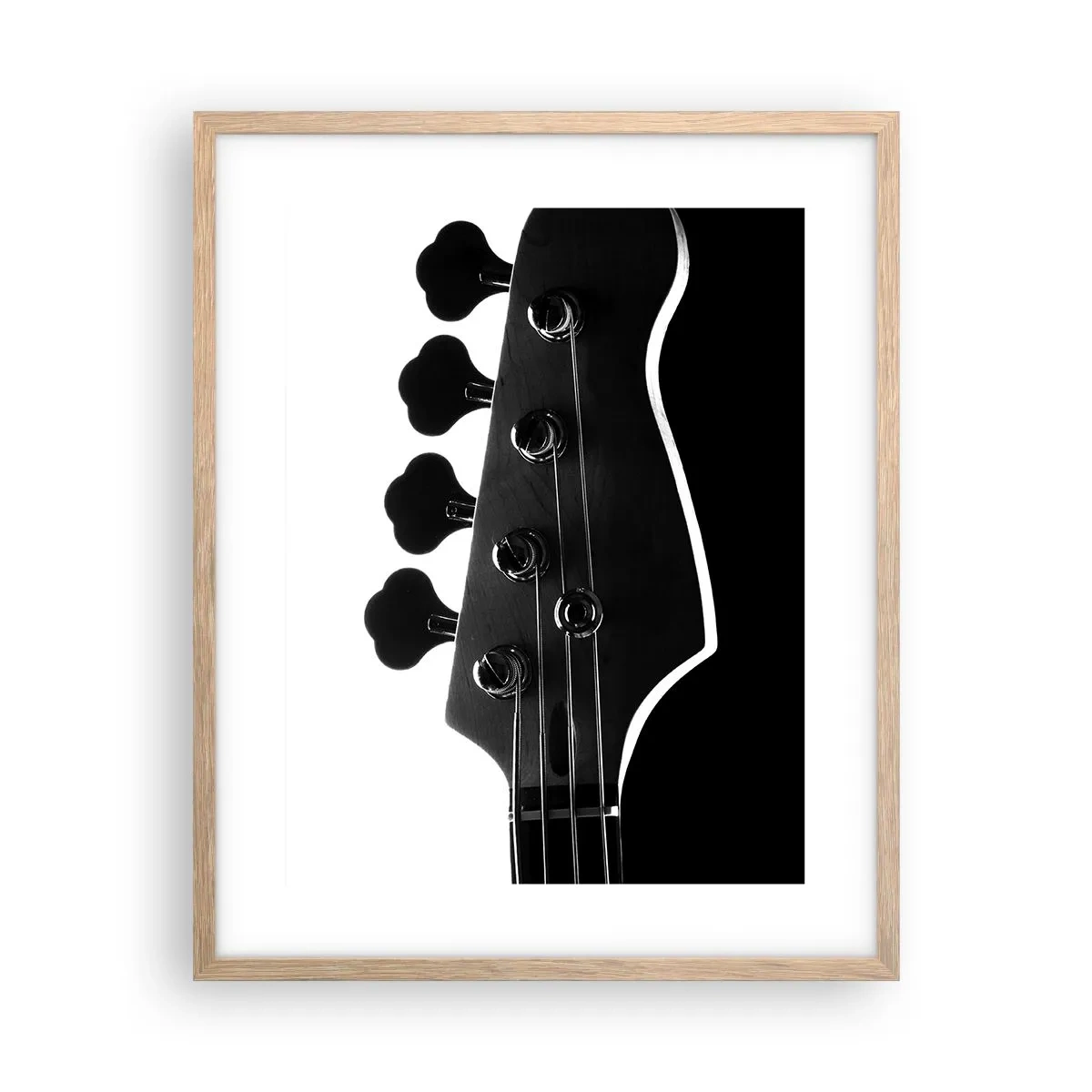Poster in light oak frame - Rock Silence - 40x50 cm