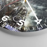 Clock face with numbers