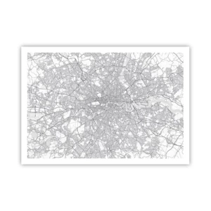 Poster - Map of London Maze - 100x70 cm