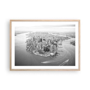 Poster in light oak frame - How Not to Love It? - 70x50 cm
