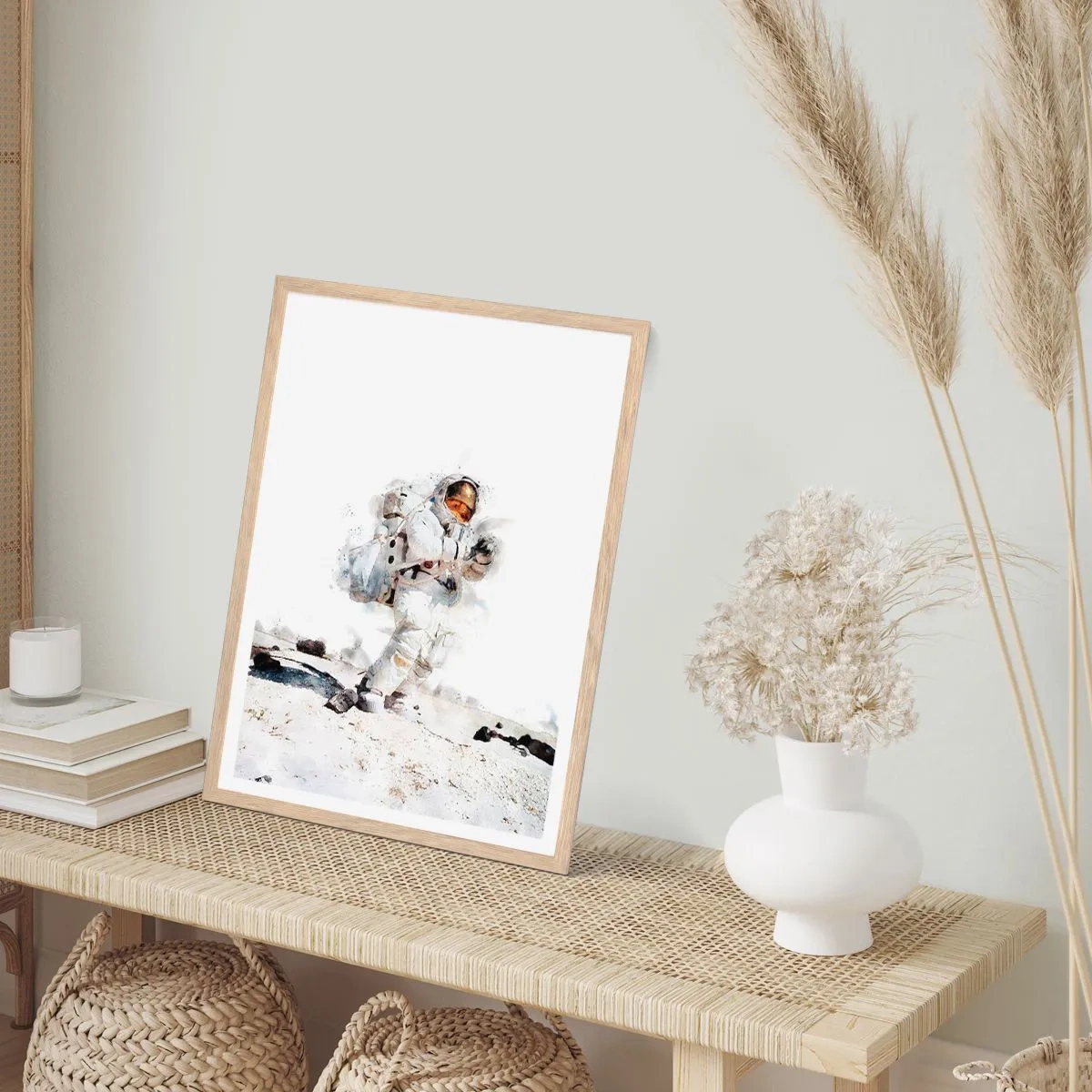 Poster in light oak frame - Messenger of the Earth - 30x40 cm