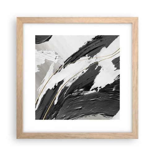 Poster in light oak frame - Abstract with Flair - 30x30 cm